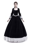 Black Velvet Civil War Theatrical Victorian Dress D3007