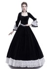 Black Velvet Civil War Theatrical Victorian Dress D3007