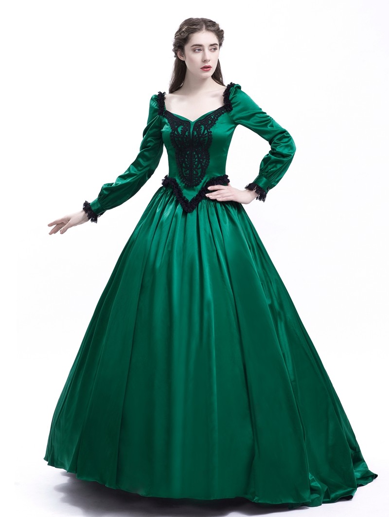 Green Masquerade Ball Gowns