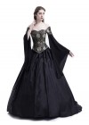 Black Fancy Theatrical Victorian Dress D3002