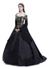 Black Fancy Theatrical Victorian Dress D3002