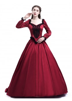 Red Ball Princess Victorian Masquerade Dress D3022