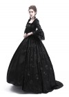 Black Flower Masquerade Gothic Victorian Dress D3021