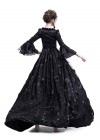 Black Flower Masquerade Gothic Victorian Dress D3021