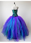 Mermaid Style Sequined Corset Prom Party Ball Gown Dress D1056