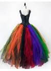 Colorful Gothic Corset Prom Party Ball Gown Dress D1057