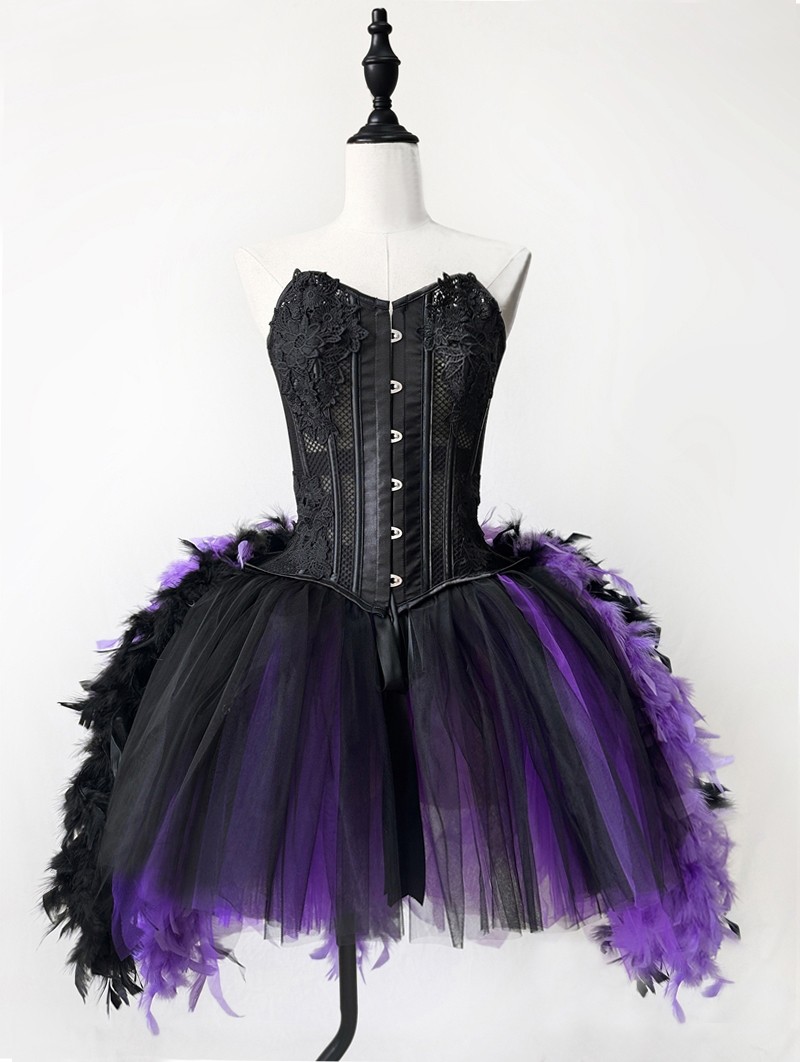 open lace back dress Burlesque Babe Deluxe Costume – JJ's Party House
