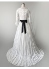 White Historical Victorian Edwardian Wedding Tea Party Dress D3037